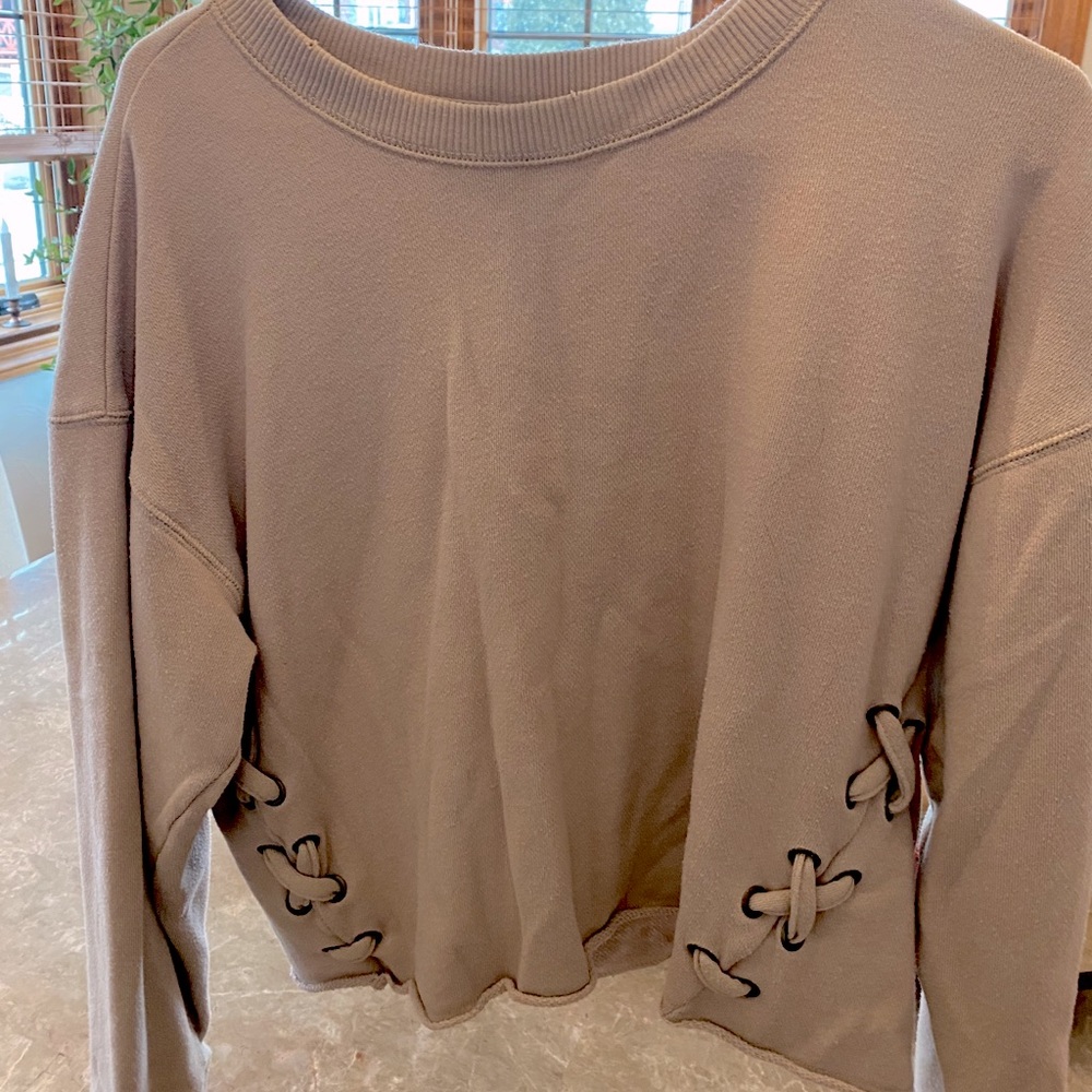 aerie cropped crewneck